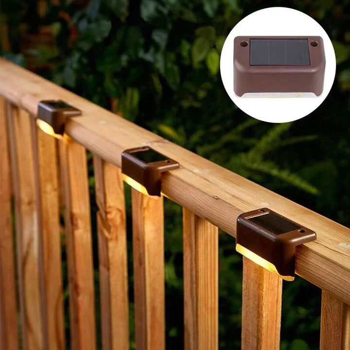 Solar-Stufenleuchten ABS-Gehäuse | 8er Set inkl. 2 Gratis, Auto Ein/Aus | IP44 Wasserdicht für Garten, Wege & Treppen 6