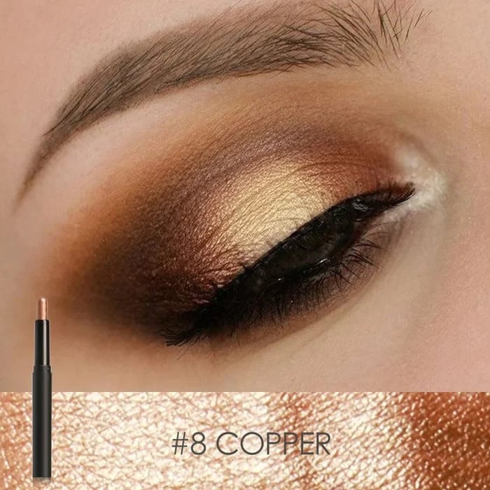 2-in-1 Lidschatten Eyeliner Stift für Damen | Wasserfest & Wischfest | Hypoallergen, Aufbaubar, Kein Primer nötig 8