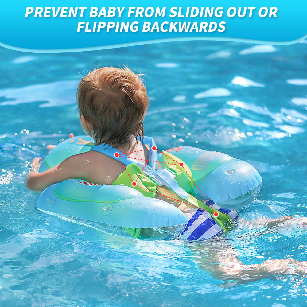 AquaFloaty™ – Baby-Schwimmring mit Sonnendach, tragbar und leicht aufzublasen