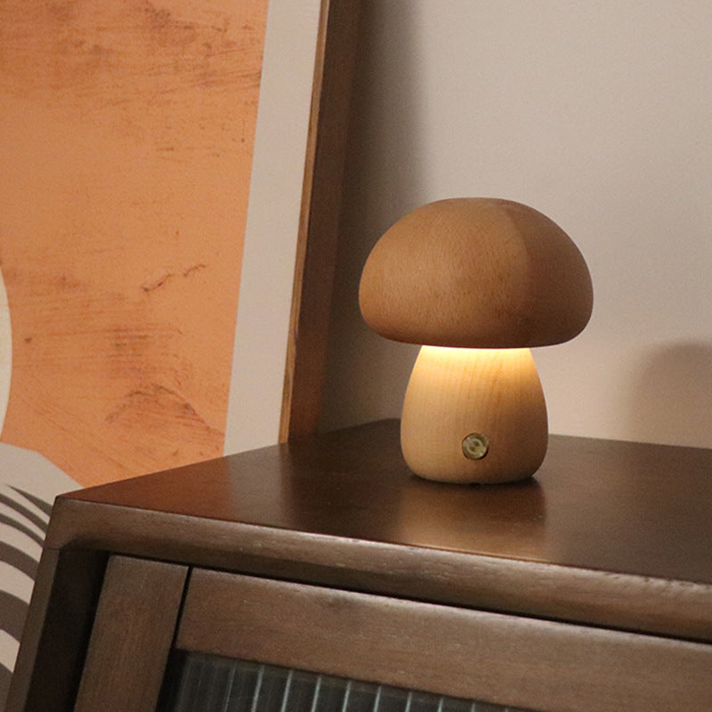 Shroomy™ - Kabellose LED-Holzpilzlampe