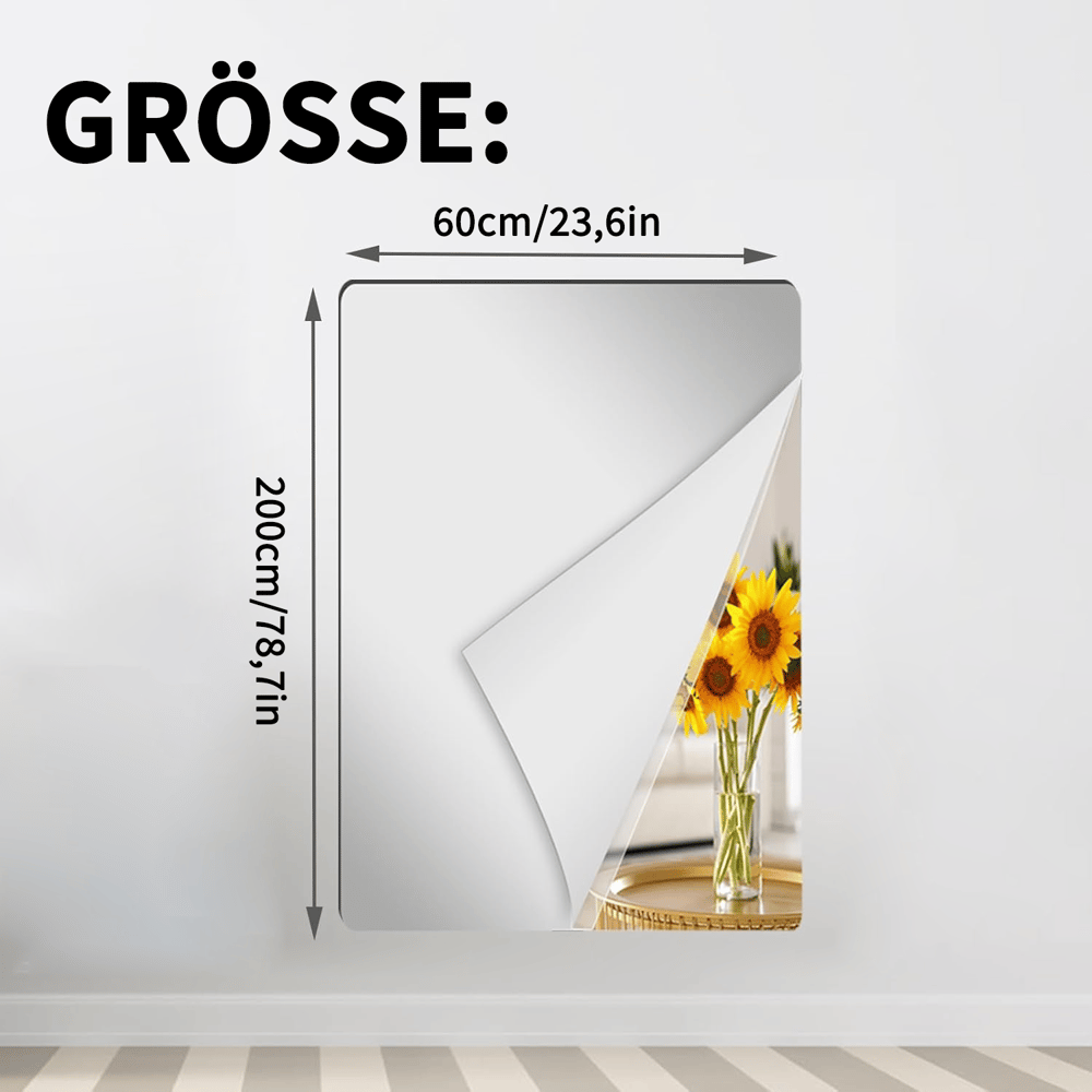 FlexiMirror™ – Flexible, bruchsichere Spiegel-Folie