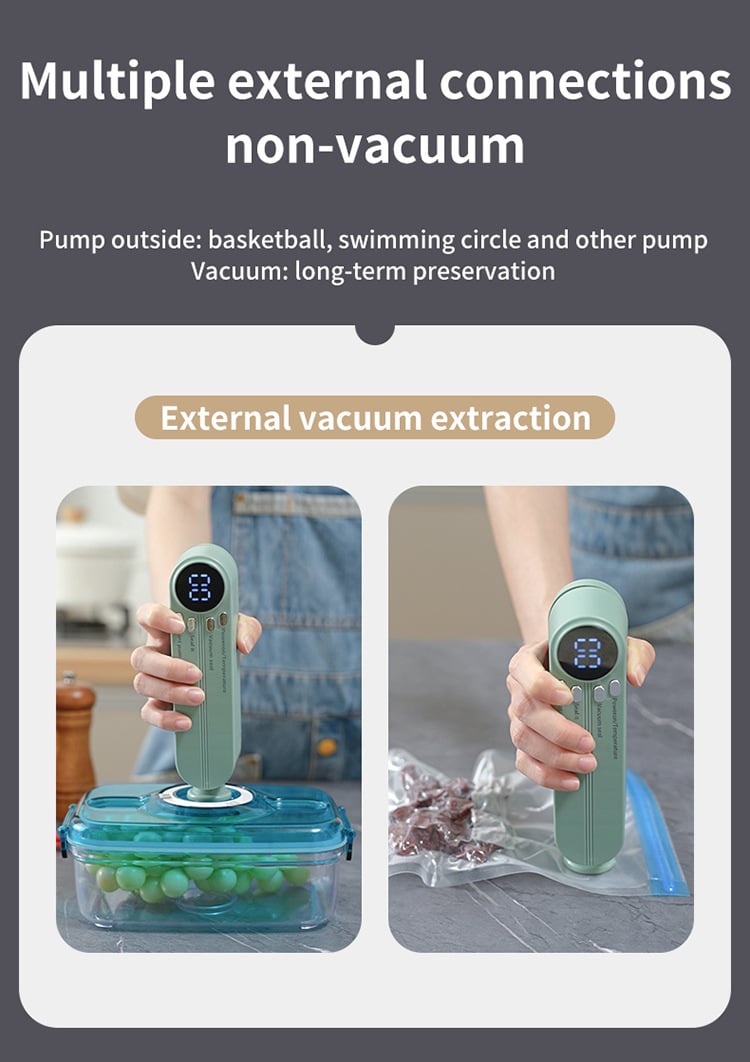 Kabelloses Mini-Vakuumiergerät Akkubetrieben für Sous-Vide 21