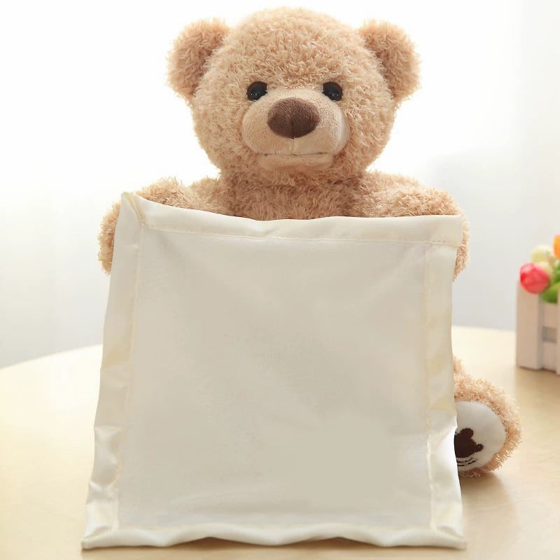 PlushyBoo™ – Peek-a-Boo Teddybär-Spielzeug