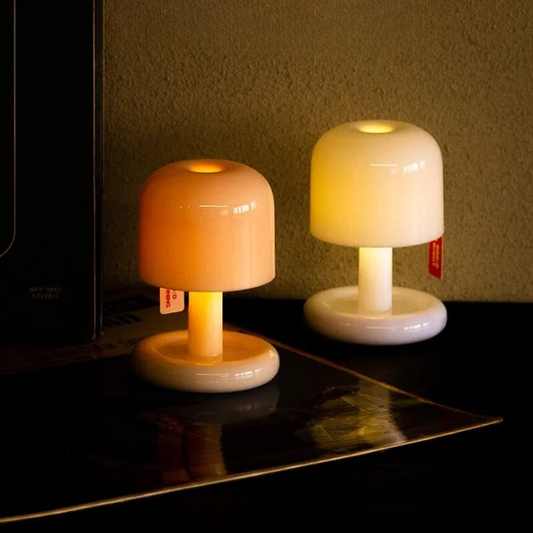 Sonnenuntergangslampe Mini, USB-wiederaufladbar, PC-Gehäuse | Warmes Dämmerlicht | 12 Std. Leuchtdauer, 2 Std. Ladezeit 12