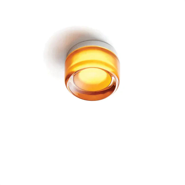 LED-Wandleuchte Acryl Aluminium 7.5 x 13.5 cm | Weiss, Bernstein, Rauchgrau | Warmweisses Licht, Wand- und Deckenmontage 7
