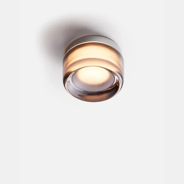 LED-Wandleuchte Acryl Aluminium 7.5 x 13.5 cm | Weiss, Bernstein, Rauchgrau | Warmweisses Licht, Wand- und Deckenmontage 13