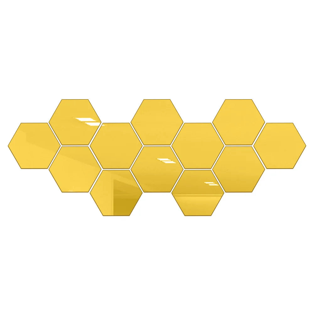 HexSpiegel™ – Elegante sechseckige Spiegelaufkleber