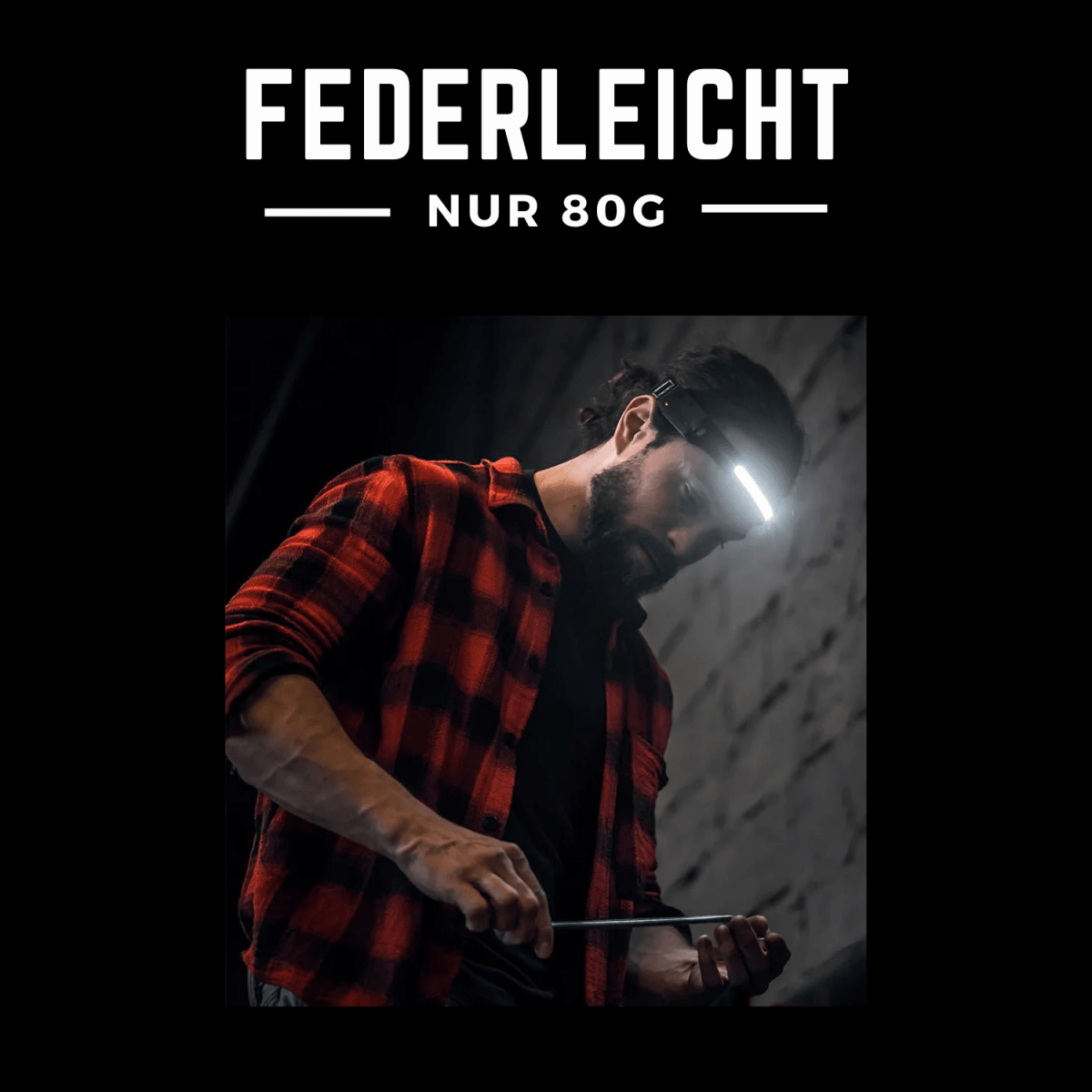 HaloLite™️ Pro - Superleichte Weitwinkel Stirnlampe mit Sensor - Waagemann