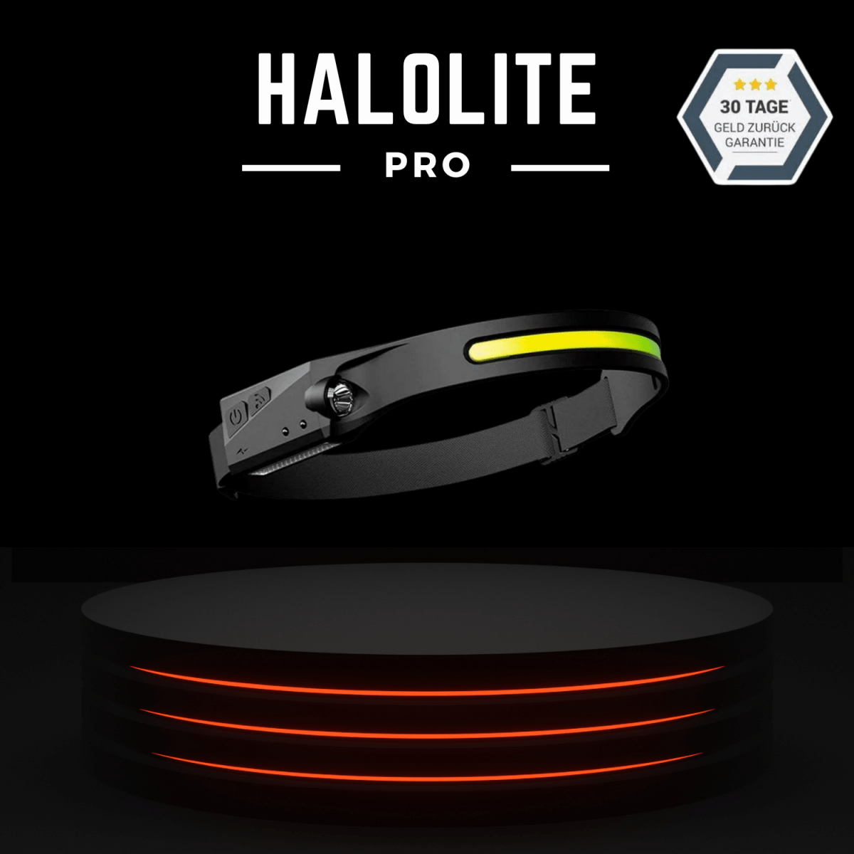 HaloLite™️ Pro - Superleichte Weitwinkel Stirnlampe mit Sensor - Waagemann