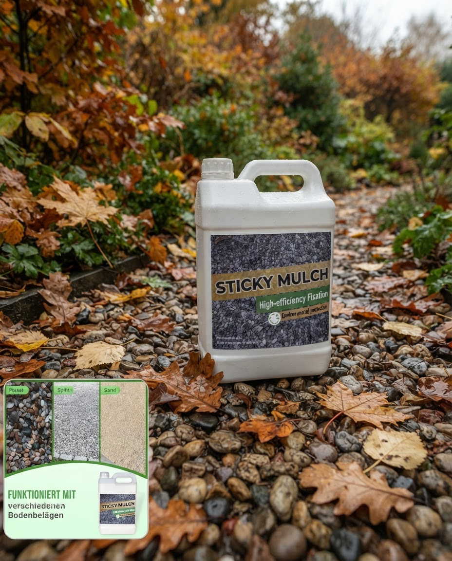 Landschaftskleber wetterfest für Mulch, Kies & Sand | ca. 30 m² Deckfläche, 500 g | Trocknet in 2 Stunden, schnelltrocknend 8