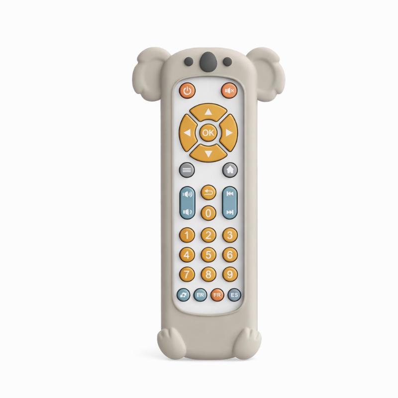 Baby Fernbedienung Spielzeug mit Licht & Musik | Tier-Design, ergonomisch | Schützt echte Fernbedienung & Smartphone 7