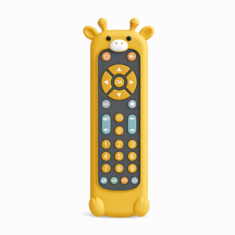 Baby Fernbedienung Spielzeug mit Licht & Musik | Tier-Design, ergonomisch | Schützt echte Fernbedienung & Smartphone 9