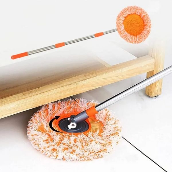 360-Grad-Mop Mikrofaser 73-115 cm | Ausziehbar, Flexibel & Drehbar | Für Fenster, Böden, Decken, Autos & Fliesen 2