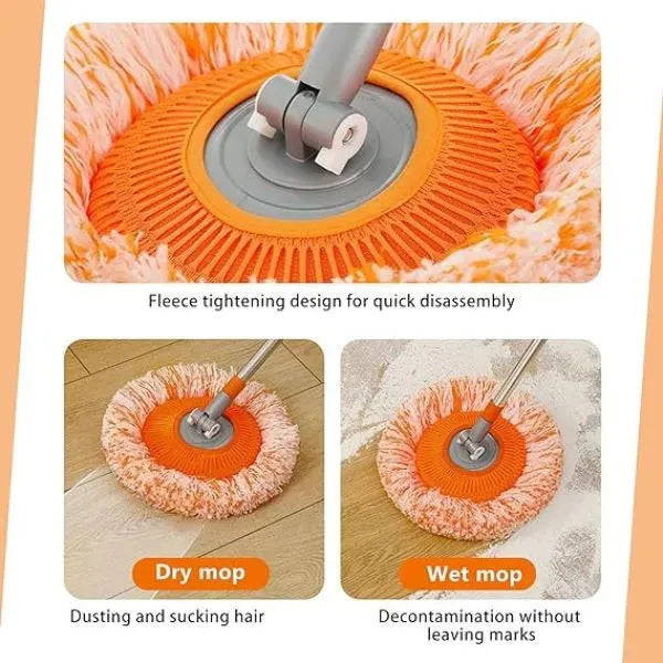 360-Grad-Mop Mikrofaser 73-115 cm | Ausziehbar, Flexibel & Drehbar | Für Fenster, Böden, Decken, Autos & Fliesen 3