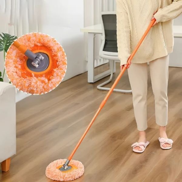360-Grad-Mop Mikrofaser 73-115 cm | Ausziehbar, Flexibel & Drehbar | Für Fenster, Böden, Decken, Autos & Fliesen 1