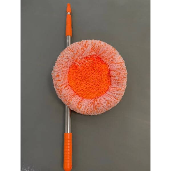 360-Grad-Mop Mikrofaser 73-115 cm | Ausziehbar, Flexibel & Drehbar | Für Fenster, Böden, Decken, Autos & Fliesen 4