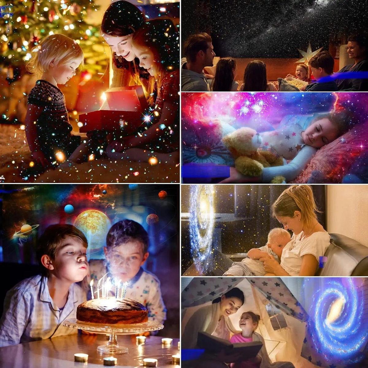 Galaxie Projektor Sternenhimmel | 13 HD-Projektionen, USB-Anschluss | Leiser Betrieb für Schlafzimmer und Deko 3