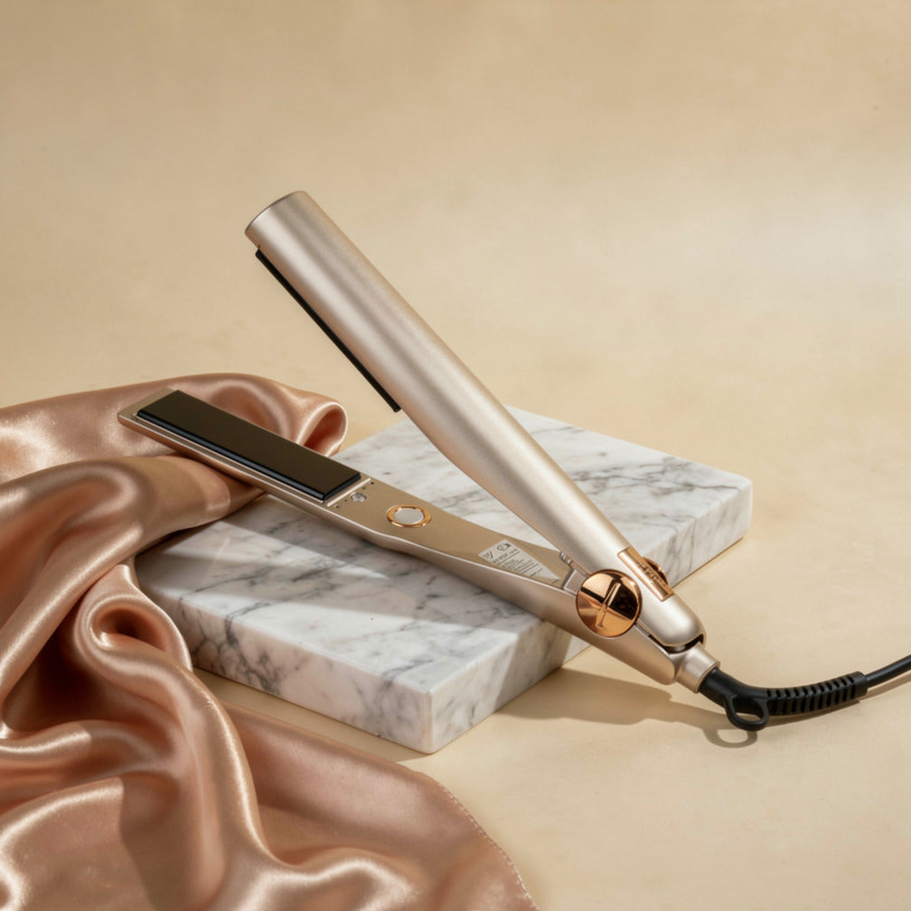 2-in-1 Haarstyler Glätteisen & Lockenstab | Keramik-Ionen-Technologie, 160–200 °C | Kabelloses Styling ohne Ziepen 1
