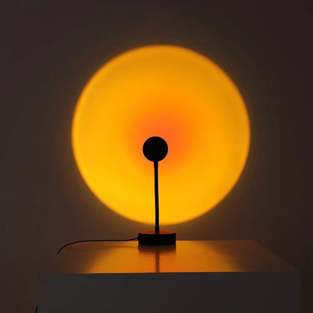 Sonnenuntergangs-Projektorlampe LED, USB-Anschluss | 16 Farben + Fernbedienung | Stimmungslicht für Wand, Zimmer & Fotos 1