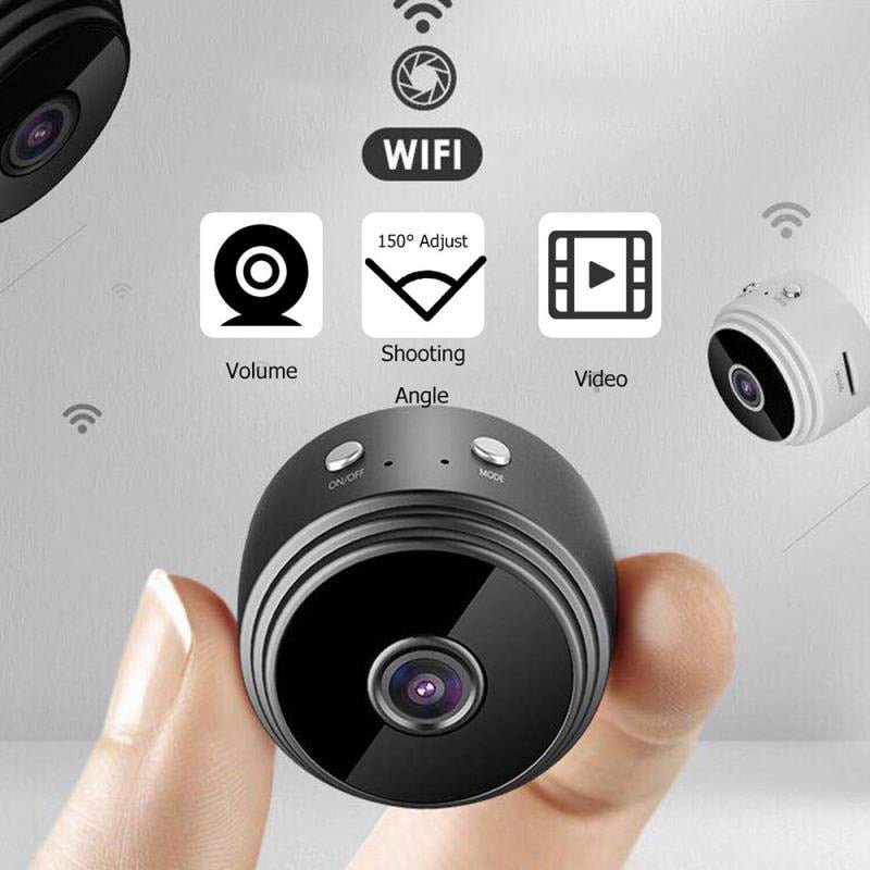 Mini WLAN Überwachungskamera | Magnethalterung, Bewegungsmelder | Live-Streaming per App für Zuhause, Büro, Auto 3