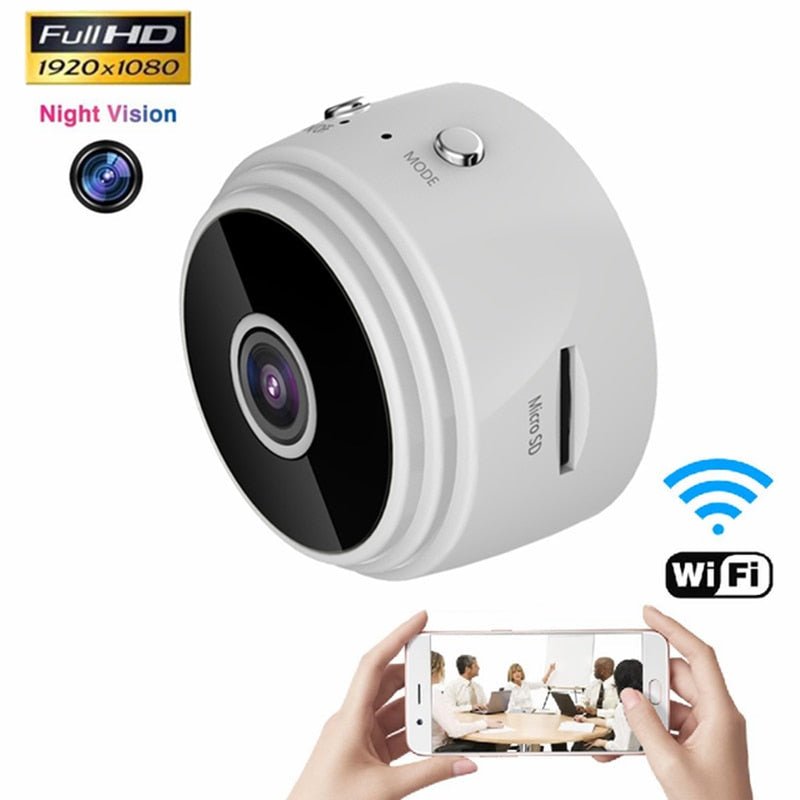 Mini WLAN Überwachungskamera | Magnethalterung, Bewegungsmelder | Live-Streaming per App für Zuhause, Büro, Auto 7