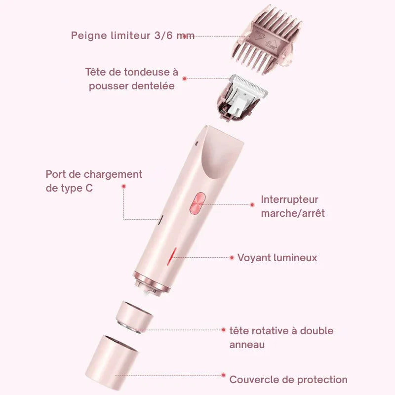 NuitLisse™ Épilation sans douleur pour une peau parfaitement lisse - Rondor