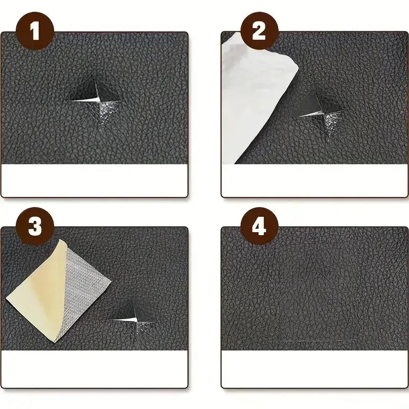 Selbstklebender Lederreparatur-Patch 50 × 138 cm | Zuschneidbar, 11 Farben | Wasserdicht & Robust für Sofa, Auto & Taschen 17
