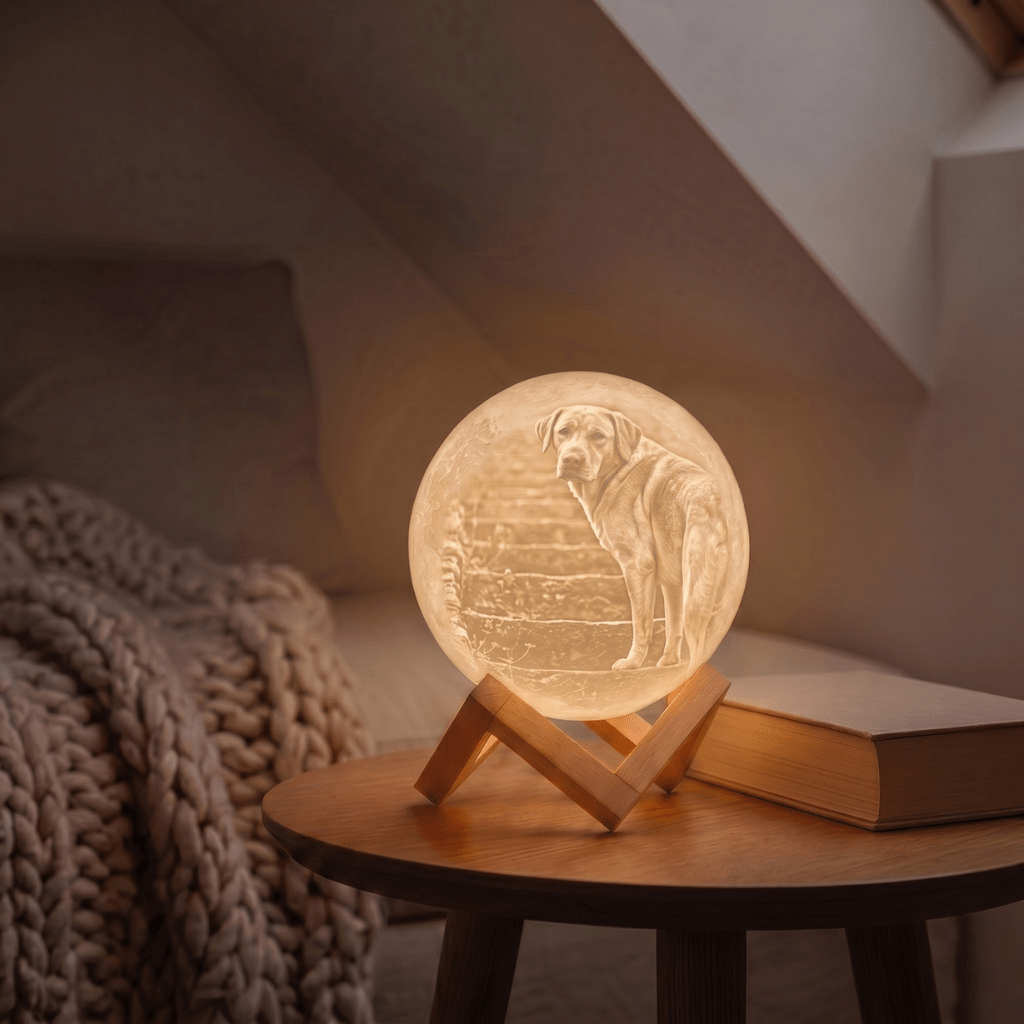Personalisierte 3D Foto Mondlampe - Das Original von Waagemann - Waagemann
