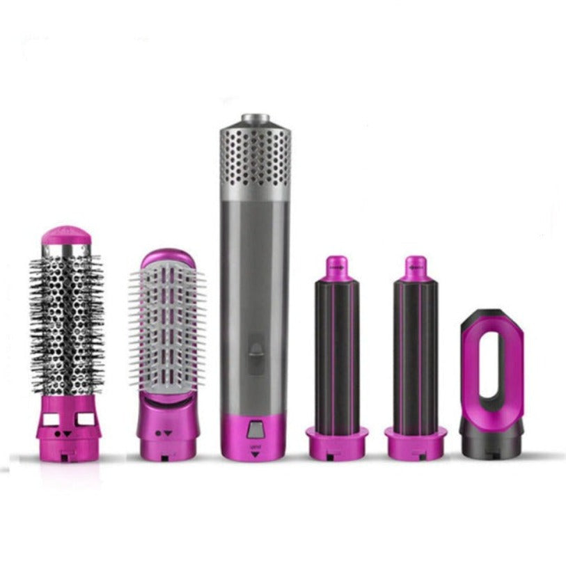 5-in-1 Haarstyling Set | Glätteisen, Lockenstab & Volumenbürste | Keramikbeschichtung, Schnelles Aufheizen, Kompakt & Leicht 11