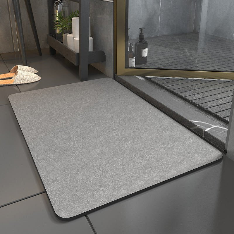 Badematte Mikrosuede 50x80 cm | Rutschfeste Unterseite, 3,5 mm flach | Schnelltrocknend, weich & formstabil im Alltag 2