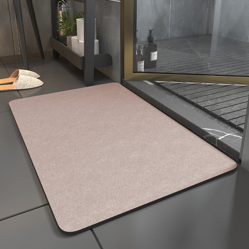 Badematte Mikrosuede 50x80 cm | Rutschfeste Unterseite, 3,5 mm flach | Schnelltrocknend, weich & formstabil im Alltag 5