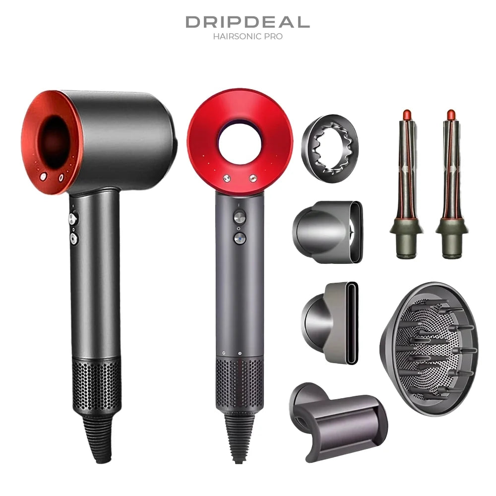 Haartrockner mit Ionen-Technologie und Diffusor | 5 Styling-Aufsätze, 110.000 U/min Motor | Ionen-Ausstoß, 100-240 V 14
