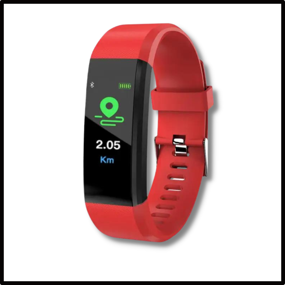 Fitness Tracker Smartwatch mit Herzfrequenzmessung | Aktivitätsdisplay mit Benachrichtigungen | USB-Akku wiederaufladbar 9