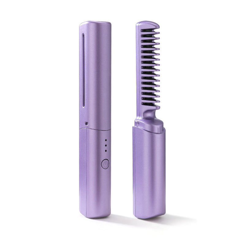 HairGlam™️ - 2-in-1 elektrischer Kamm - Lockenstab und Glätteisen