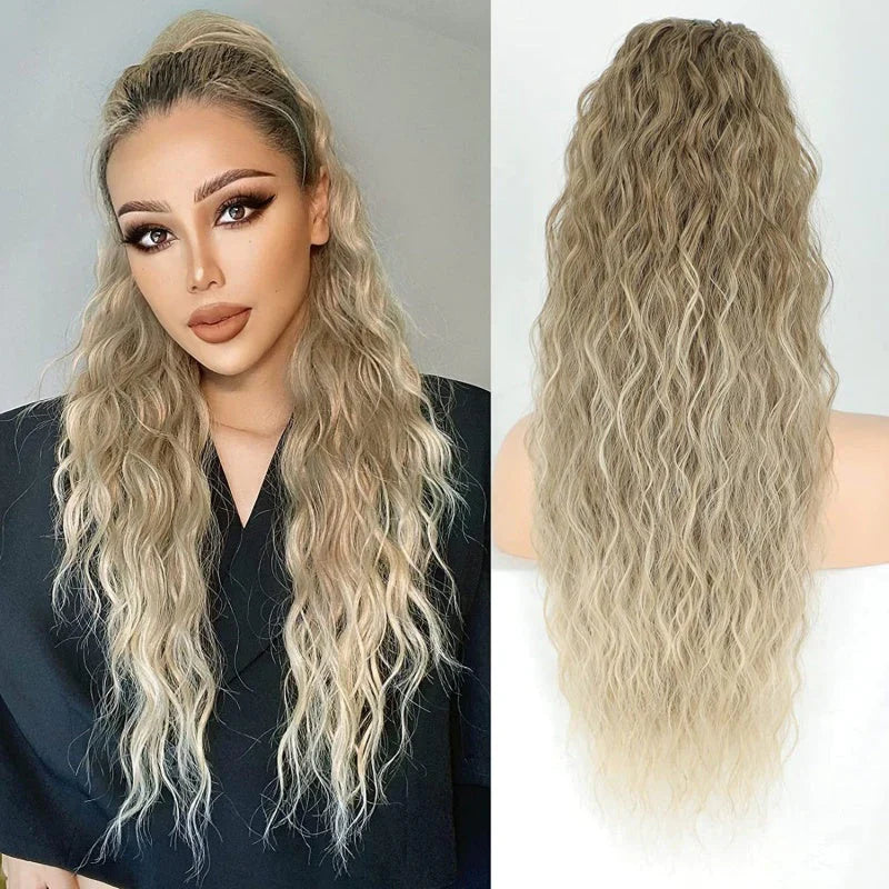 VolureStyle™ – Natürlich aussehender Clip-in-Pferdeschwanz für sofortiges Volumen