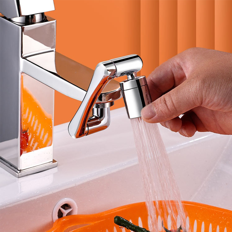 Wasserhahn Aufsatz Metall für Herren | 1440° drehbar mit 2 Wassermodi | Einstellbarer Gelenkwiderstand für sanfte Bewegung 2