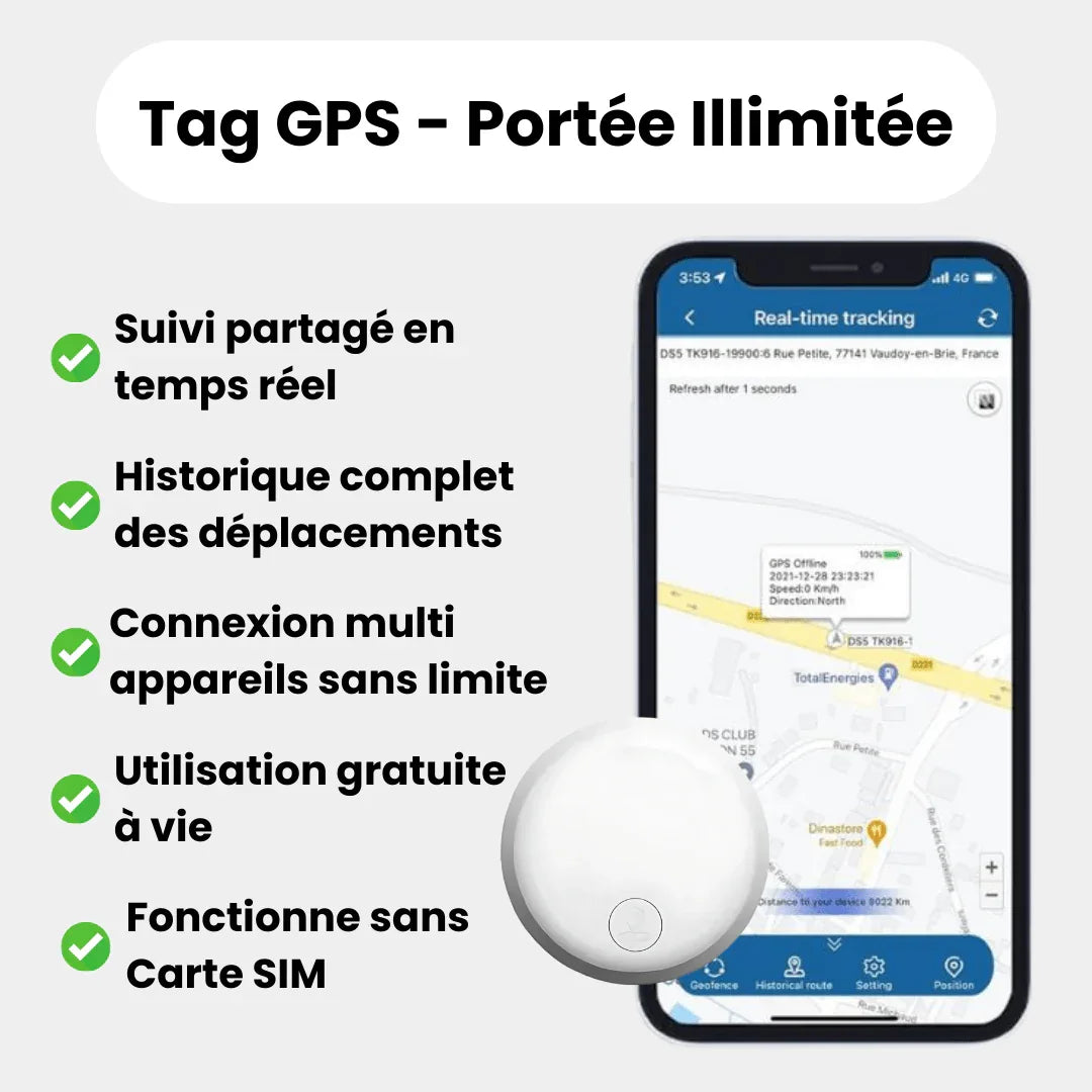 Traceur GPS pour Chien 3 en 1 - Rondor - ANDROID / iOS - Rondor