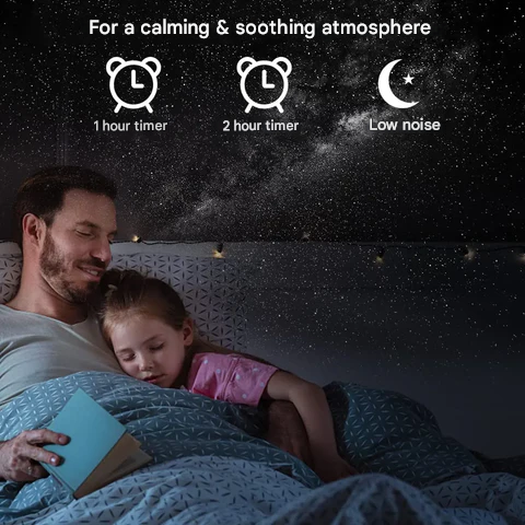 Galaxy Projektor 13-in-1 | Sternenhimmel, Planeten & Milchstraße | LED Nachtlicht mit USB, dimmbar & tragbar für Zuhause 5