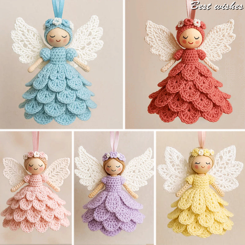 DIY Häkelset Engel-Ornament | 2er Set Garn inkl. Schritt-für-Schritt-Anleitung | Weiches Garn für Weihnachtsdeko und Geschenk 8