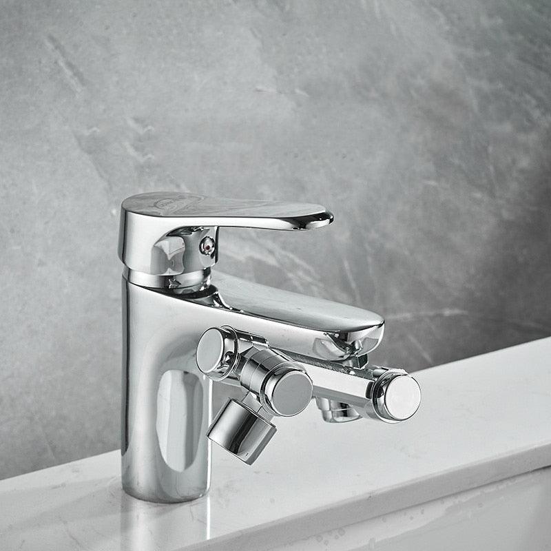 360° Drehbarer Wasserhahnaufsatz aus Kupfer und ABS | 1080° Flexibler Kopf, 2 Strahlmodi | Ideal für Küche und Bad 6