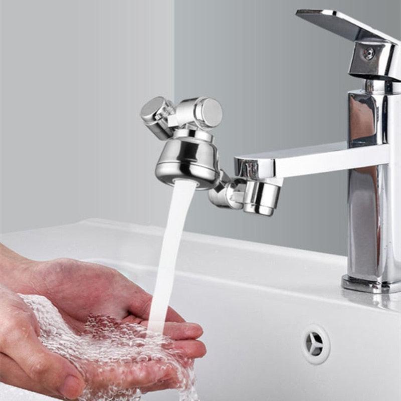 360° Drehbarer Wasserhahnaufsatz aus Kupfer und ABS | 1080° Flexibler Kopf, 2 Strahlmodi | Ideal für Küche und Bad 7
