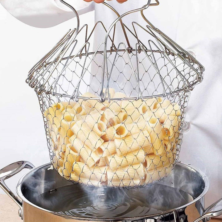 ProFry™ – Mehrzweck-Brat-, Dampf- und Siebkorb aus Edelstahl