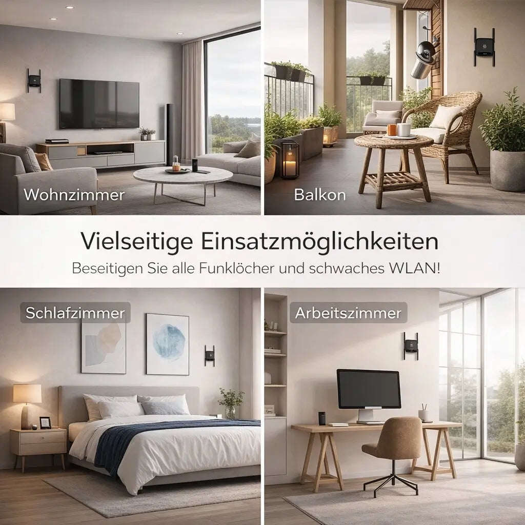 WLAN Verstärker Repeater | 300 Mbps, bis zu 50 m Reichweite | Verstärker, Router & Access Point in einem Gerät 8