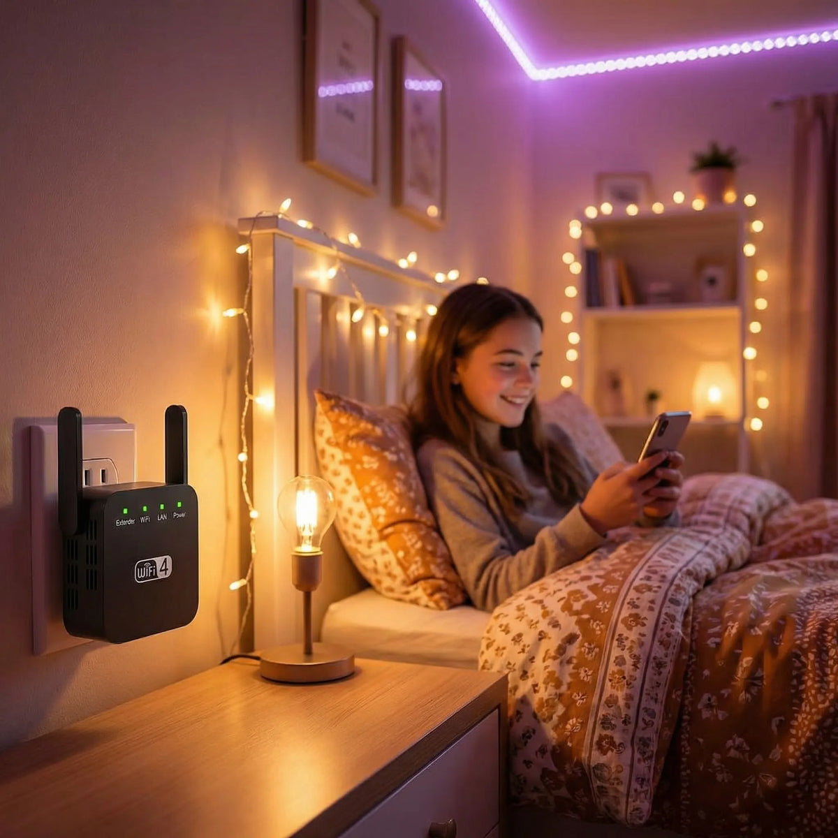 WLAN Verstärker Repeater | 300 Mbps, bis zu 50 m Reichweite | Verstärker, Router & Access Point in einem Gerät 7