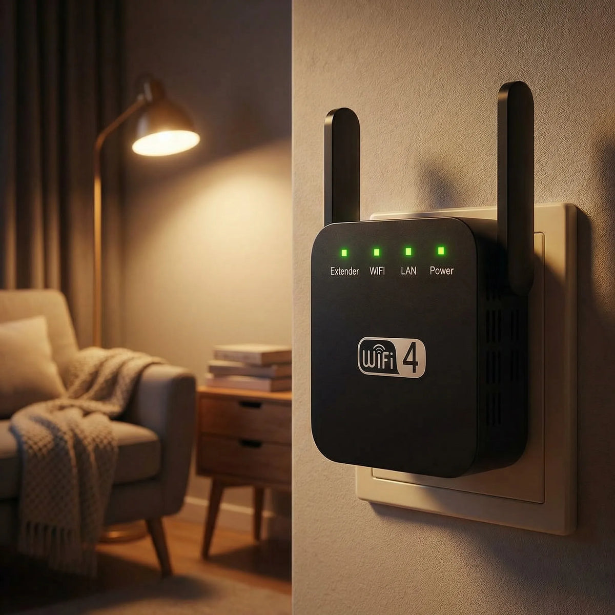 WLAN Verstärker Repeater | 300 Mbps, bis zu 50 m Reichweite | Verstärker, Router & Access Point in einem Gerät 10
