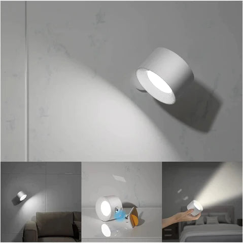 LED-Wandleuchte kabellos & abnehmbar | 360° drehbar mit Touch- oder Fernbedienung | Akku 2000 mAh, 3 Lichtfarben 19