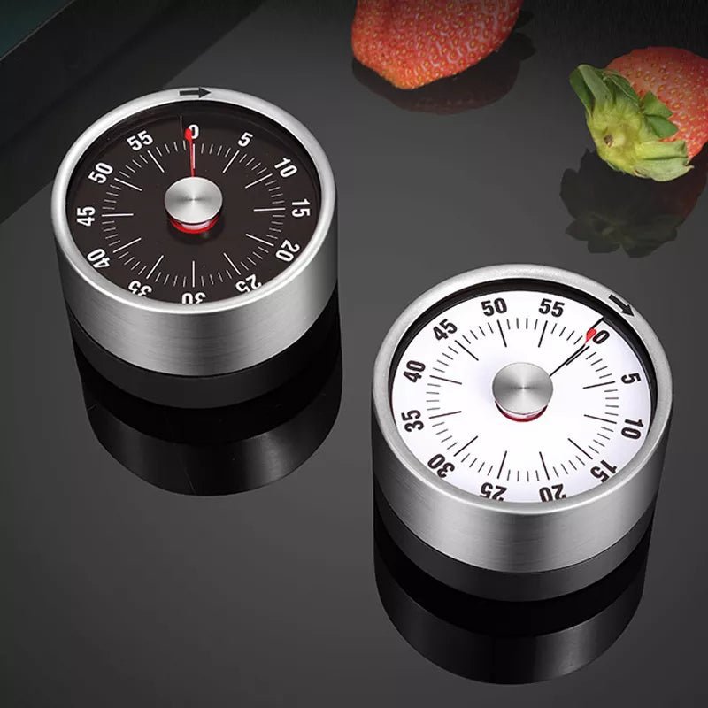 Mechanischer Küchentimer Edelstahl | Magnetische Rückseite ohne Batterien | Präzise Zeitmessung für Küche, Sport und Alltag 6