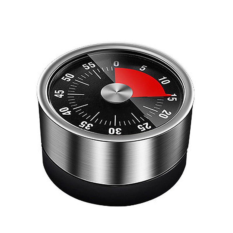 Mechanischer Küchentimer Edelstahl | Magnetische Rückseite ohne Batterien | Präzise Zeitmessung für Küche, Sport und Alltag 1