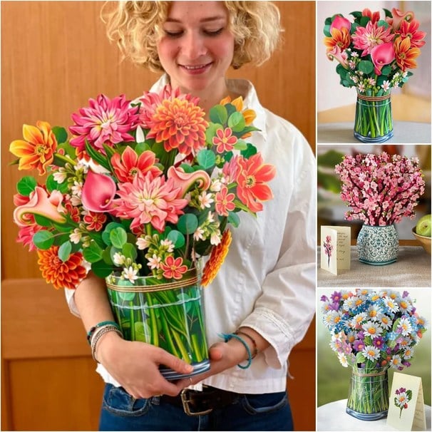 BlossomCard™ – Pop-up-Blumensträuße aus Papier