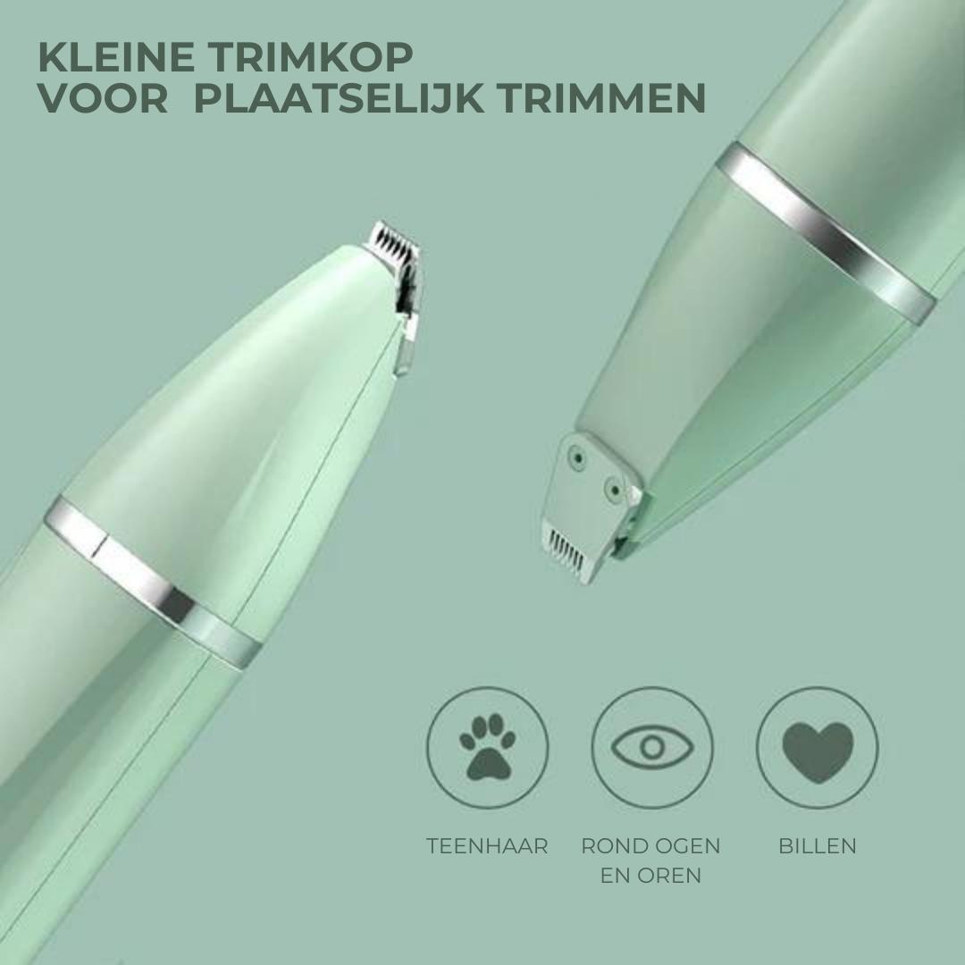 4-in-1 Haustier-Trimmer aus ABS und Edelstahl | Trimmköpfe und Nagelschleifer | Leiser Akkubetrieb für Hunde und Katzen 7
